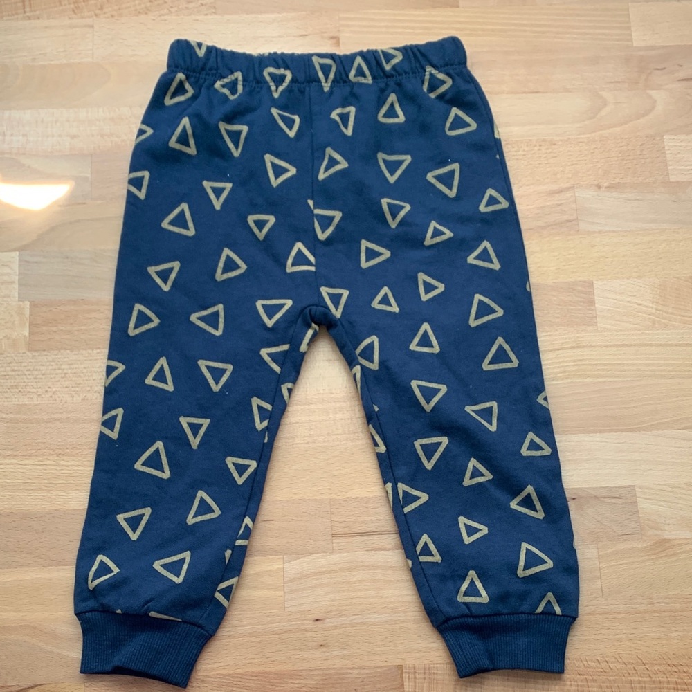 Cute Navy and Brown PL Baby 2T Joggers NWT